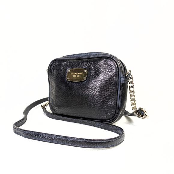 Vintage Michael Kors Small Crossbody Bag with Chain Strap – Navy (Repainted) - Picture 1 of 8
